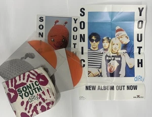 VTG Sonic Youth Dirty 2XOrg LP Record Album Poster not Shirt Nirvana Punk Rock - Picture 1 of 8