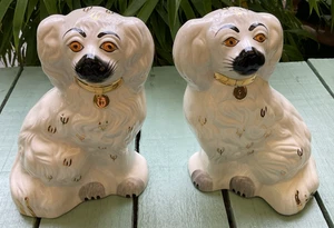 Beswick Staffordshire Spaniels 8"high 1378-5. Green Label - Picture 1 of 11
