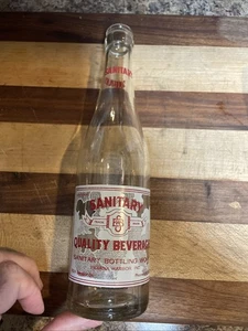 Sanitary Quality Beverages Indiana Harbor Indiana Soda Bottle ACL - Picture 1 of 7