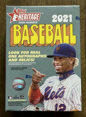 2021 Topps Heritage High Number Baseball Blaster Box - New, Factory Sealed - Image 1 of 4