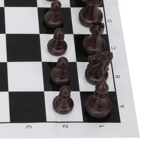 Plastic 2 In 1 International Chess Draughts Set Portable Travel Games Intell GD - Picture 1 of 12