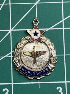 Dije Son in Service Air Corps Sweetheart Homefront de la Segunda Guerra Mundial Sterling 202506 - Imagen 1 de 2