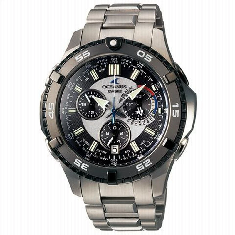 Casio Oceanus OCW-P500TDJ-1A2JF Titanium Men's Watch World Time Mens Watch Solar — 第 1/4 张图片