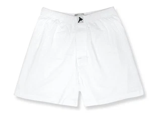 Biagio Mens Solid WHITE Color BOXER 100% Knit Cotton Shorts size 2XL - Picture 1 of 1