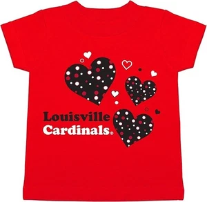 Two Feet Ahead Infant Baby Girl Fan T shirt College Football  Louisville 6 mos - Picture 1 of 1