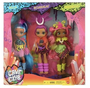 CAVE CLUB 3er Pack Puppen TELLA ROARALAI FERNESSA Prehistoric Kids Fashions 2019 - Bild 1 von 2