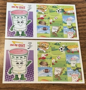2 In-N-Out Burger Make A Scene Stickerbögen / Scratch & Smell Strawberry Shake - Bild 1 von 4