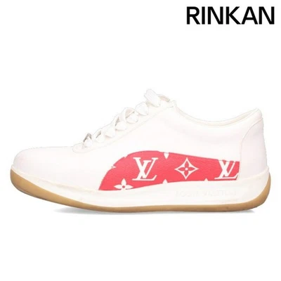 Supreme Louis Vuitton LV Sport Sneaker Monogram Leder Turnschuhe Herren 6,5 Gebraucht 5b - Bild 1 von 4
