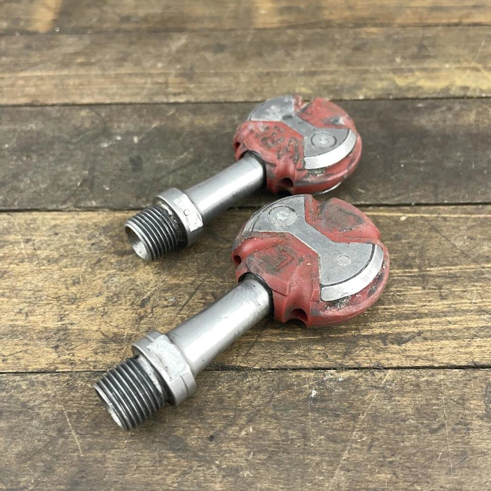 Speedplay Zero Pedals Stainless Steel Red Road Bike Clipless Red 205g 9/16 - Image 1 of 4