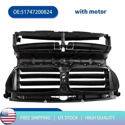 适用于宝马 528i 535i 535d 前格栅快门散热器支撑气管带电机 — 第 1/4 张图片