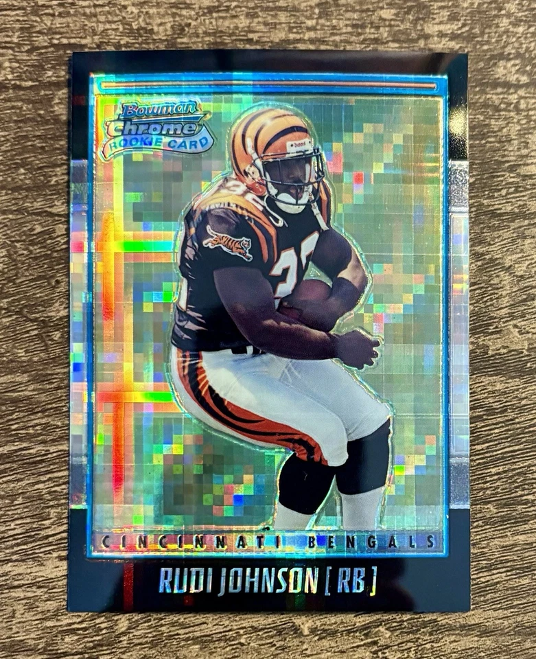 2001 Bowman Chrome Rookie X-Fractor Refractor Rudi Johnson #173 Rookie RC - Image 1 of 1