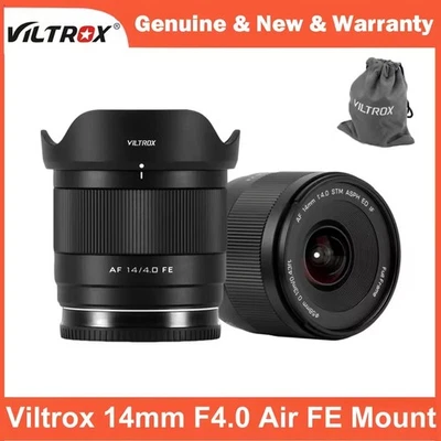 Lente principal de enfoque automático de fotograma completo Viltrox AF 14 mm F4,0 FE para cámara Sony con montura E