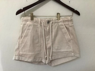Pantalones cortos American Eagle Tomgirl para mujer talla 2 crema elásticos nuevos con etiquetas Foto 1 de 4