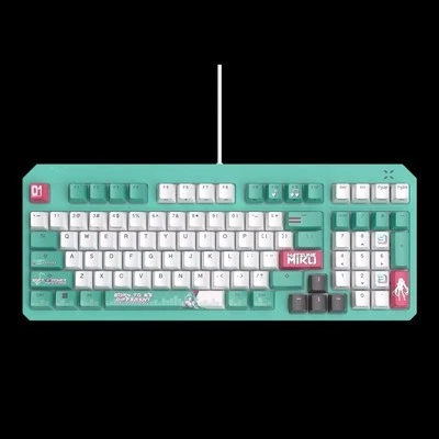ASUS X Hatsune Miku EditionTUF Gaming TX98 keyboard with compact 97-key layout - Image 1 of 4