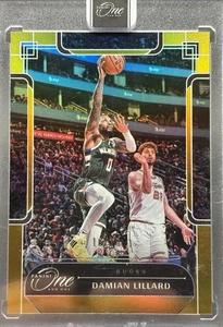 Damian Lillard 2023-24 Panini One And One 10/10 Gold Milwaukee Bucks - Picture 1 of 2