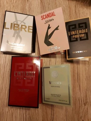 5x 1 Ml Versage Gaultier Laurent Givenchy Eau de Parfum Neu OVP Miniatur Probe - Bild 1 von 2