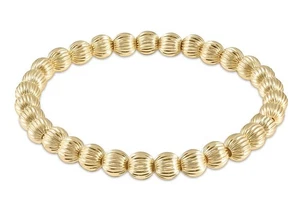 Enewton EXTENDS 7,25" Dignity 14kt Gold-filled 4mm Perlen Vorsteckarmband Neu - Bild 1 von 1