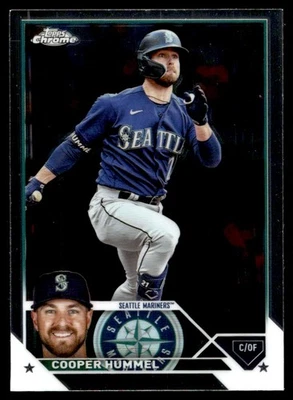 2023 Topps Chrome Update Cooper Hummel Seattle Mariners #USC120 - Image 1 of 2