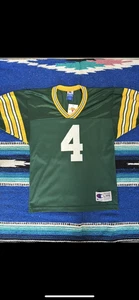 Vintage Green Bay Packers Jersey Youth Large Green NFL Football Brett Favre 90s - Picture 1 of 10