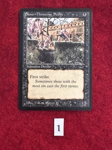 MTG - Arabian Nights - Stone- Throwing Devxls (Dark) NM/M. - Picture 1 of 2