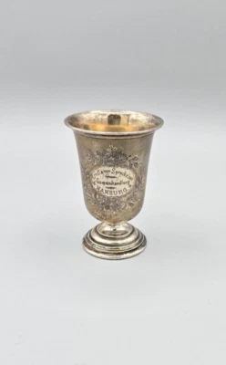 Becher Taufbecher Silber Wilkens 800 er Ernst von Spreckelsen Samenhandlung HH - Bild 1 von 4