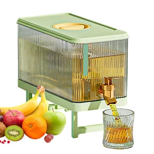 4.5L Cold Water Kettle Lemonade Drink Dispenser Refrigerator Jug With Faucet - Foto 1 di 11