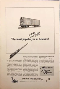 1949 Assoc of American Railroads Listen to Railroad Hour Radio Vintage Print Ad - Picture 1 of 6