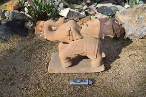 Ancient Hindu Indian Elephant Sculpture stone - Picture 1 of 5
