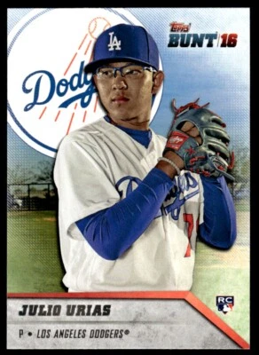 2016 TOPPS BUNT ROOKIE JULIO URIAS R8 - Image 1 of 2