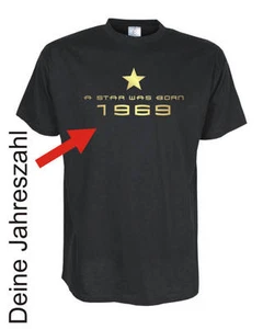 A star was born -- T-Shirt, Funshirts, große Größen und Übergrößen (UGRBL028) - Bild 1 von 1