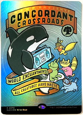 MTG Concordant Crossroads (Rainbow Foil) Secret Lair x KEXP 2073 NM - Image 1 of 4