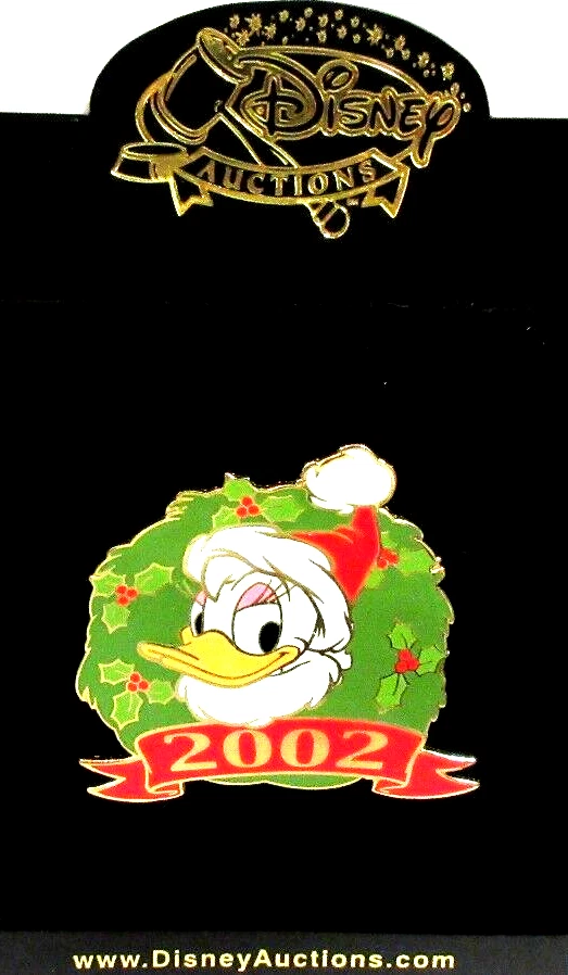 DA - LEILÕES DISNEY COROA DE NATAL FERIADO 2002 BROCHE MARGARIDA - LE OF 100 #17206 - Imagem 1 de 4