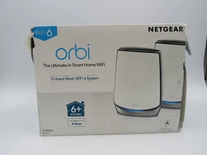 NETGEAR Orbi RBK852 Whole Home Tri-band WiFi 6 Mesh Network System AX6000 - Photo 1/10