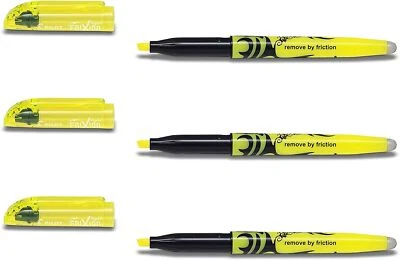 Pilot Frixion Textmaker Gelb 3er Set  - Bild 1 von 3