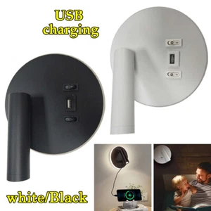 LED Wall Light Reading Lamp Bedside Light Bedroom Back Light Sconce With Switch - Picture 1 of 16
