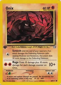 Onix #69/111 - Neo Genesis - 1. Edition - Pokémon TCG - MP - Bild 1 von 2