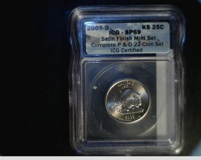 2005-D Kansas State Quarter, Satin Finish, ICG SP69  (US-403) - Image 1 of 2