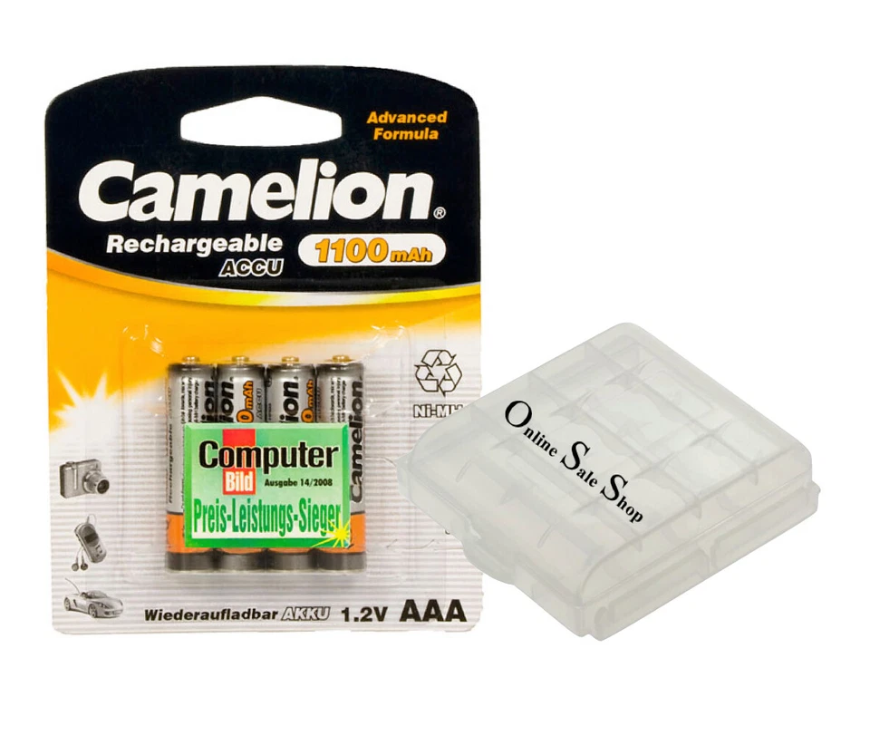 Akkus AAA Micro 1100mAh f. Gigaset A630 C200 C250 C380 C385 C630 C38H + Akkubox - Bild 1 von 1