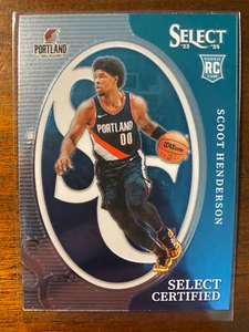 Blazers de inserción Panini Select Scoot Henderson #19 2023-24 con certificación RC - Imagen 1 de 2