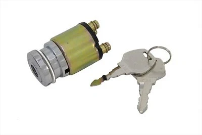 Chrome Ignition Key Switch fits Harley Davidson - Image 1 of 2