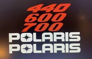 Polaris 1997 1998 XC TXC 600 700 Seat Decals Iron On Snowmobile - Picture 1 of 1