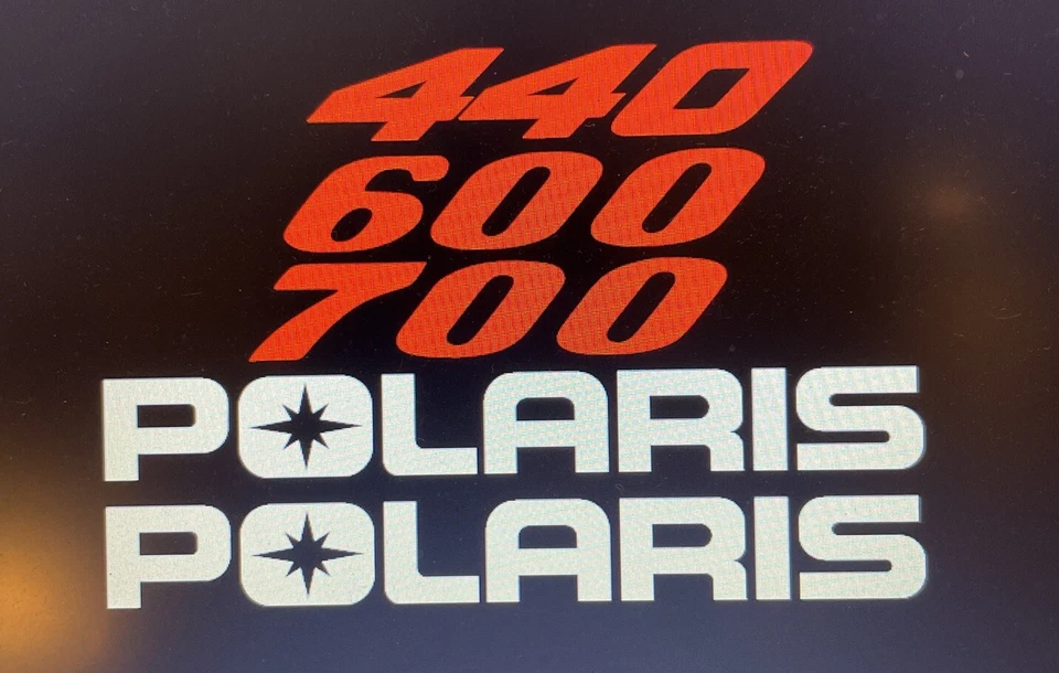 Calcomanías de asiento Polaris 1997 1998 XC TXC 600 700 hierro en moto de nieve Foto 1 de 1