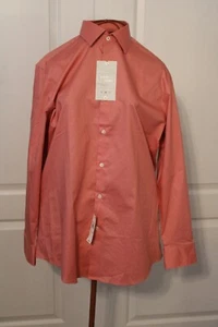 Perry Ellis Portfolio Salmon color Long Sleeve Mens Shirt 16 32/33 - Picture 1 of 9