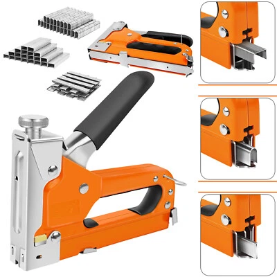 3IN1 Handtacker Für Holz, Set Mit 3000 Klammern - TÜV GS Geprüft - Bild 1 von 4