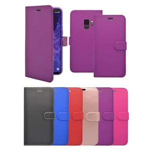 For Samsung S9 Case Wallet Flip PU Leather Stand Card Slot Pouch Phone Cover - Picture 1 of 22