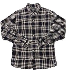 Bonobos Slim Fit Royal Navy Plaid Oxford BTN-Down Long Sleeve Men Shirt Sz L EUC - Picture 1 of 11