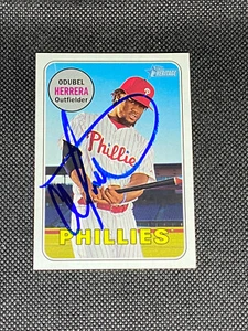 Odubel Herrera Philadelphia Phillies Signed Auto 2018 Topps Heritage #306 ~ COA - Bild 1 von 3