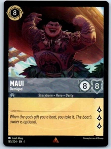 Tarjeta coleccionable única Maui 185/204 Disney Lorcana - Imagen 1 de 2