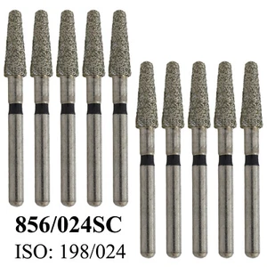 Fresas dentales de diamante cónicas de extremo redondo 856/024SC súper gruesas FG fresas de alta velocidad - Imagen 1 de 20