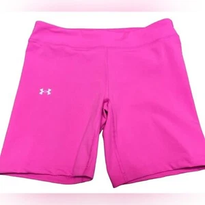 new under armour Girls large (14/16) Motion Bike Shorts pink neon disco - Picture 1 of 6